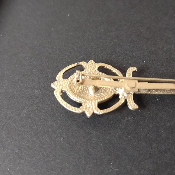Gold Tone Sword Brooch - Picture 6 of 10